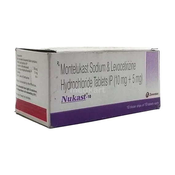 nukast 10mg tablet 10's